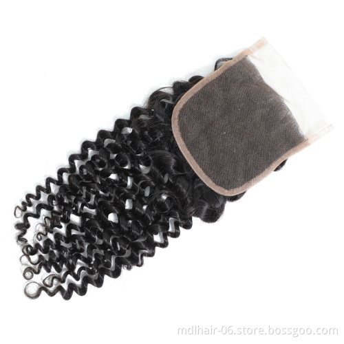 Brazilian Kinky Curly Bundles With Closure 100% Human Hair 3 Bundles With Closure Remy Brazilian Hair Weave Bundles with Closure
